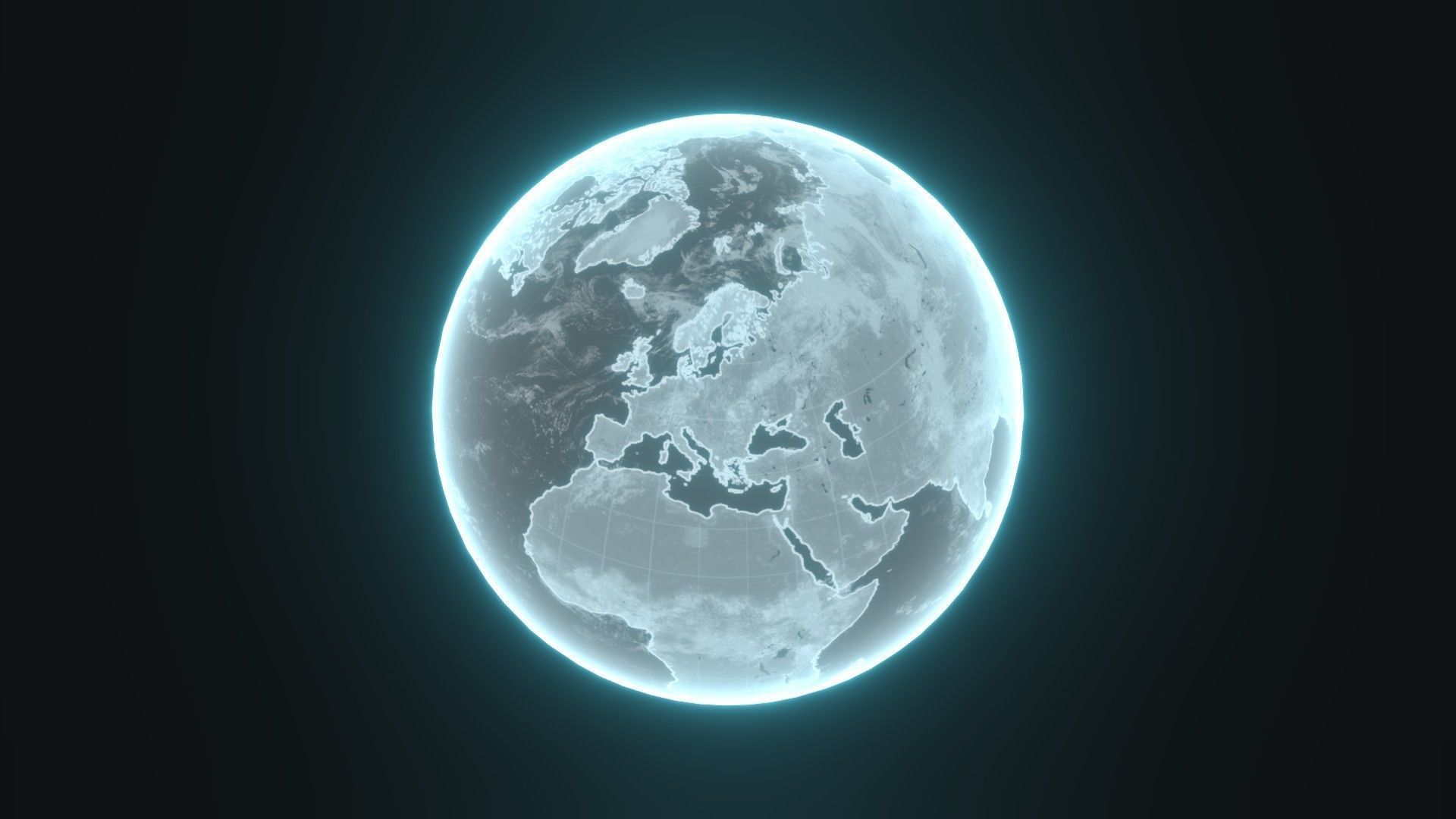 Planet Earth Hologram 6 Variations Sci-Fi 3D Collection _32