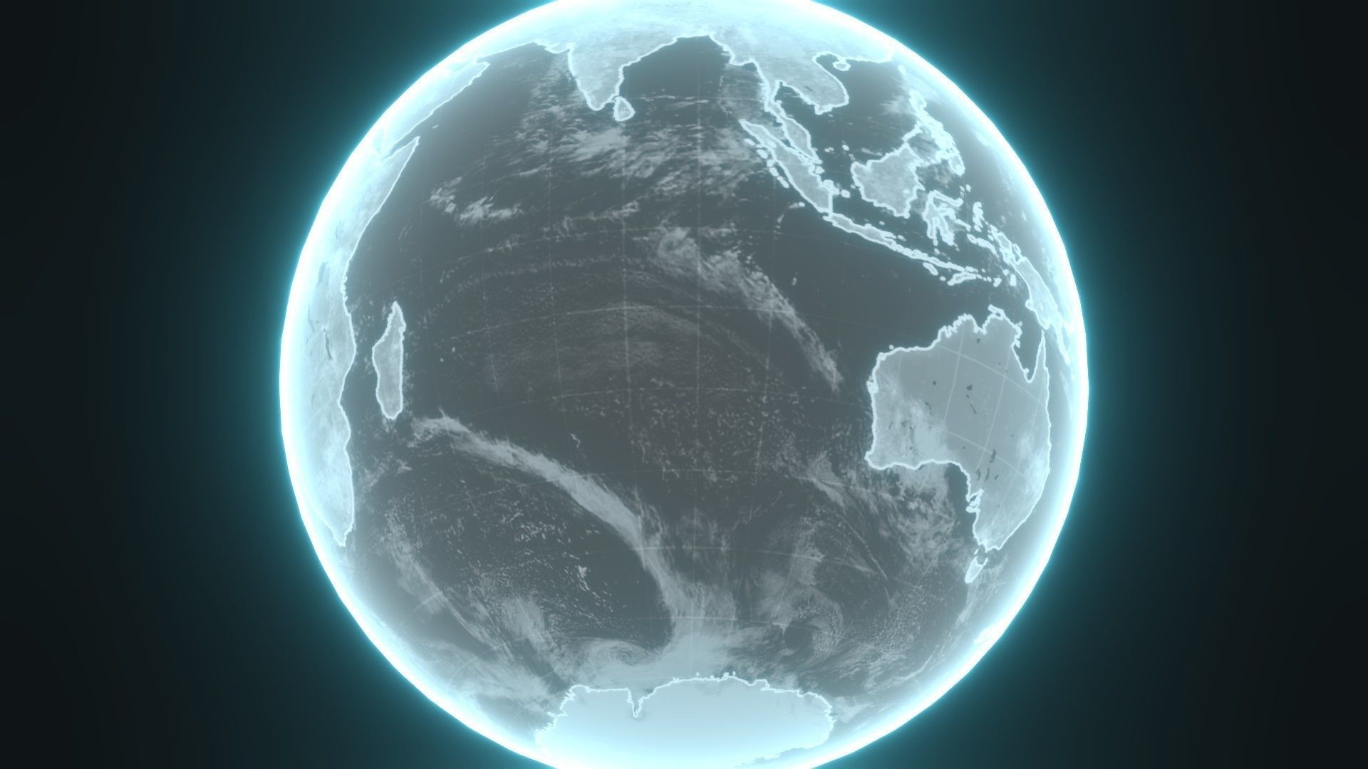 Planet Earth Hologram 6 Variations Sci-Fi 3D Collection _30