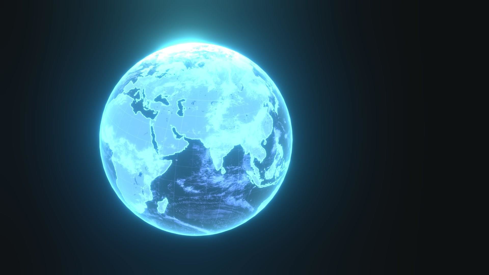Planet Earth Hologram 6 Variations Sci-Fi 3D Collection _11