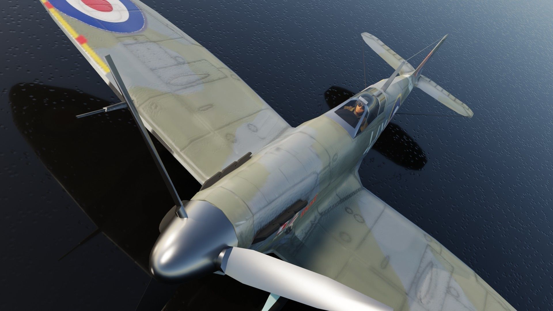 Supermarine Spitfire Low-poly 3D model_25