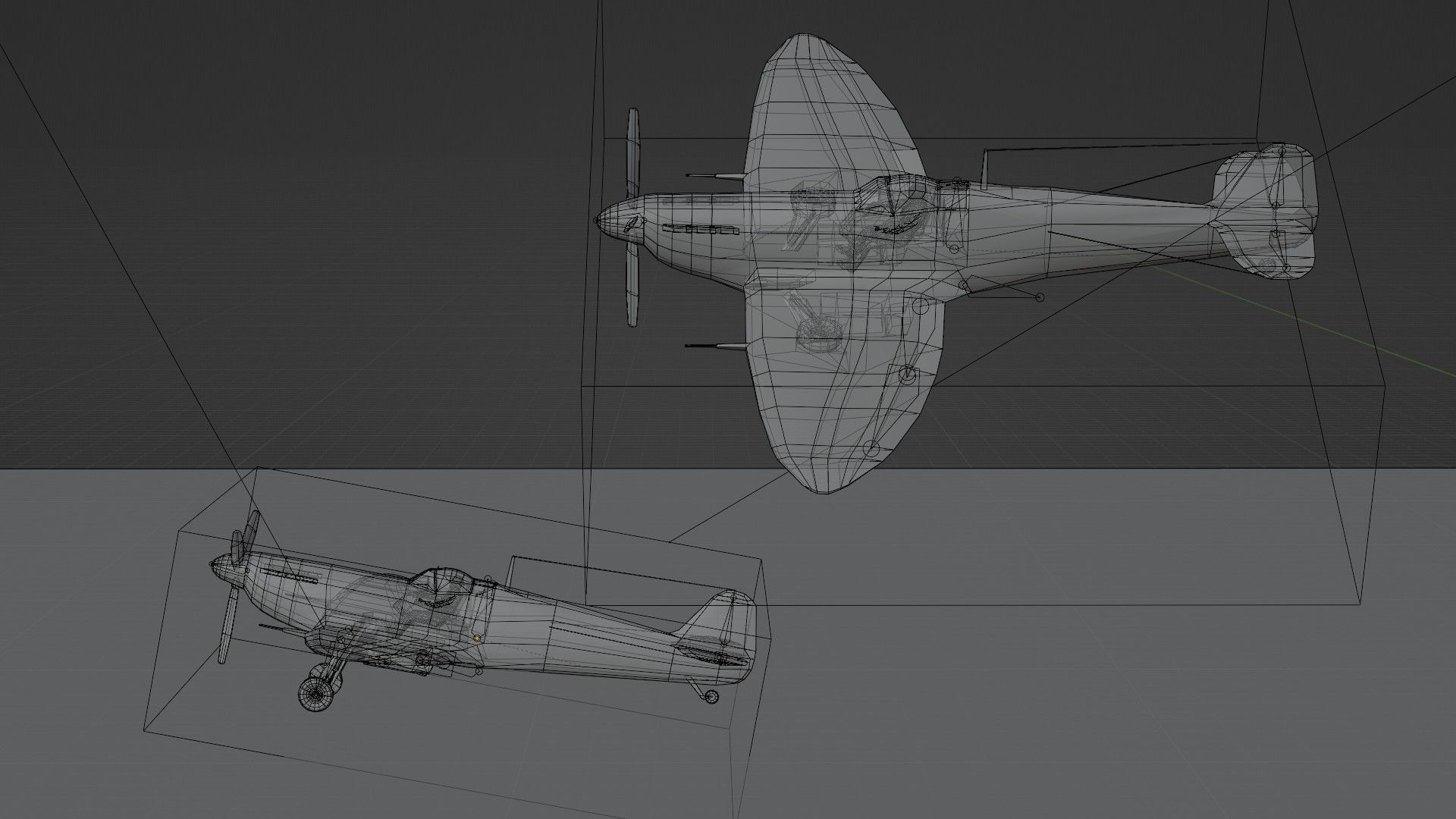 Supermarine Spitfire Low-poly 3D model_17