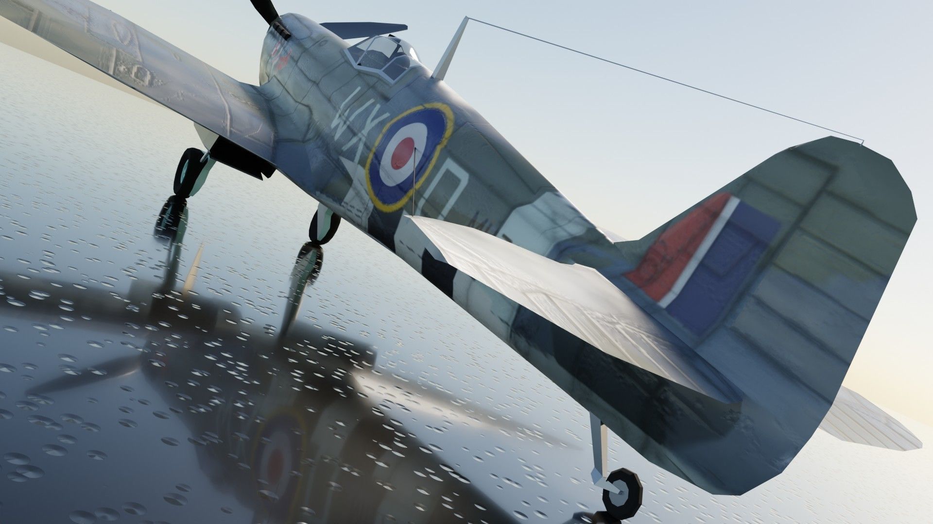 Supermarine Spitfire Low-poly 3D model_26