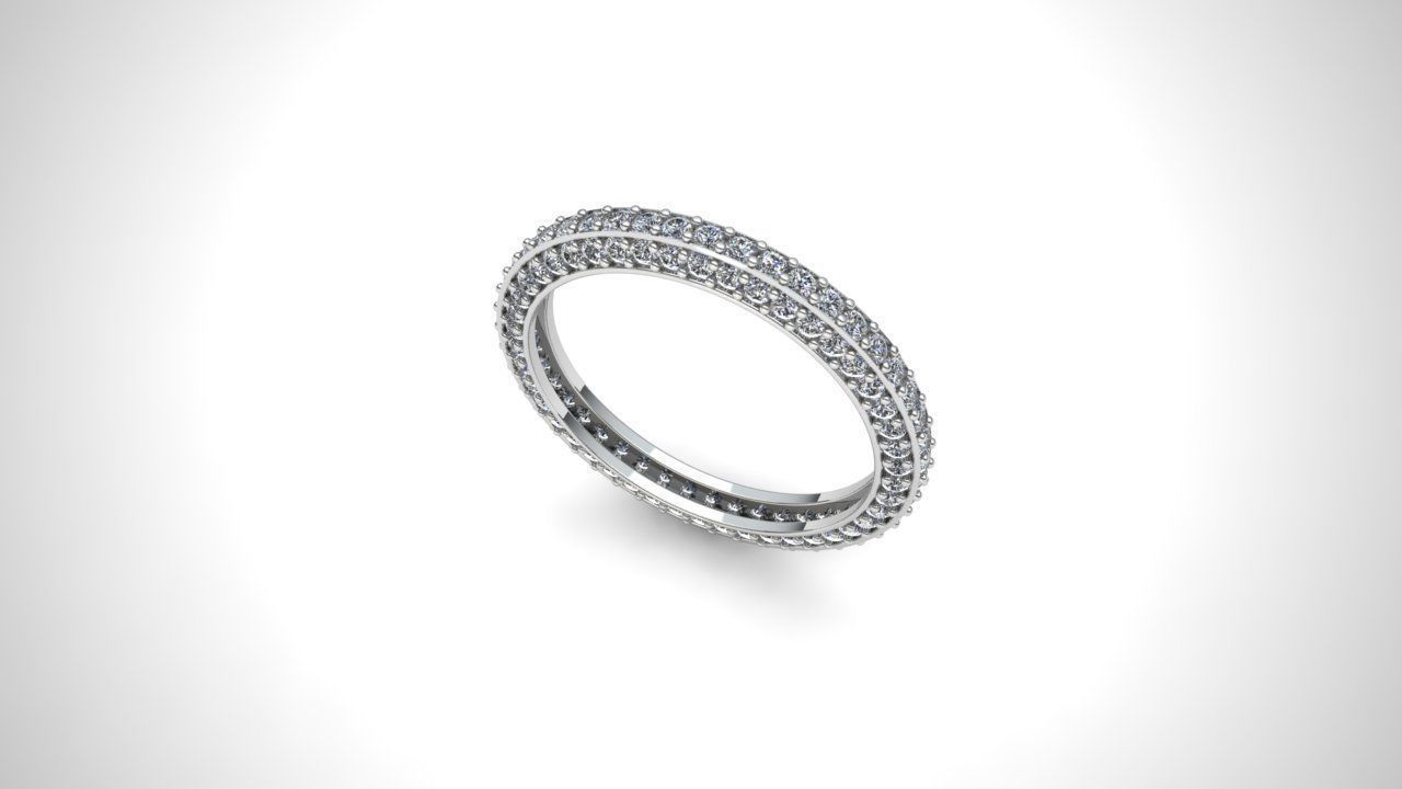 Diamond Ring  3D print model_1