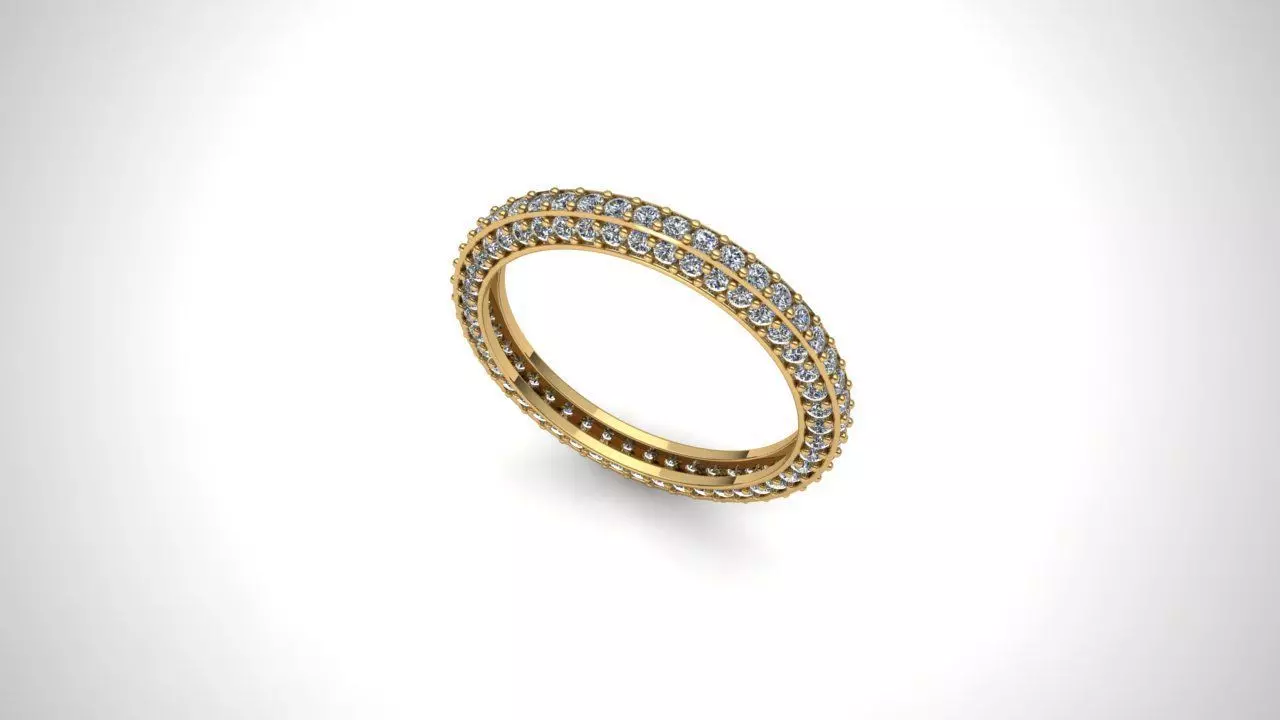 Diamond Ring  3D print model_0