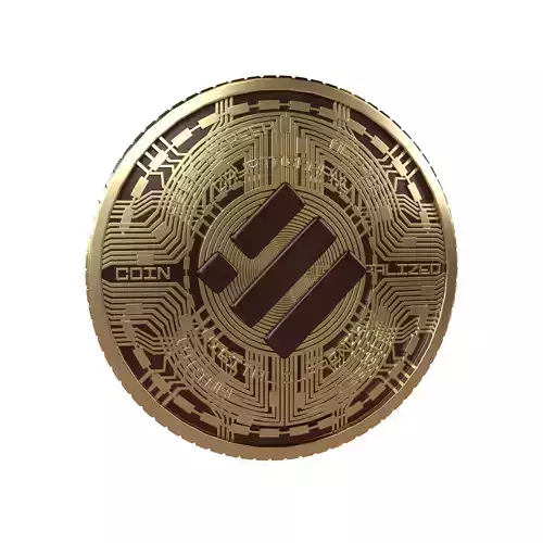 Binance USD Coin v5 001 Low-poly 3D model