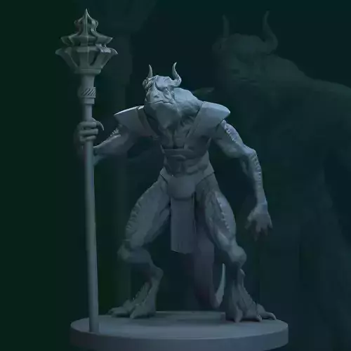 Lizard shaman 3D print model