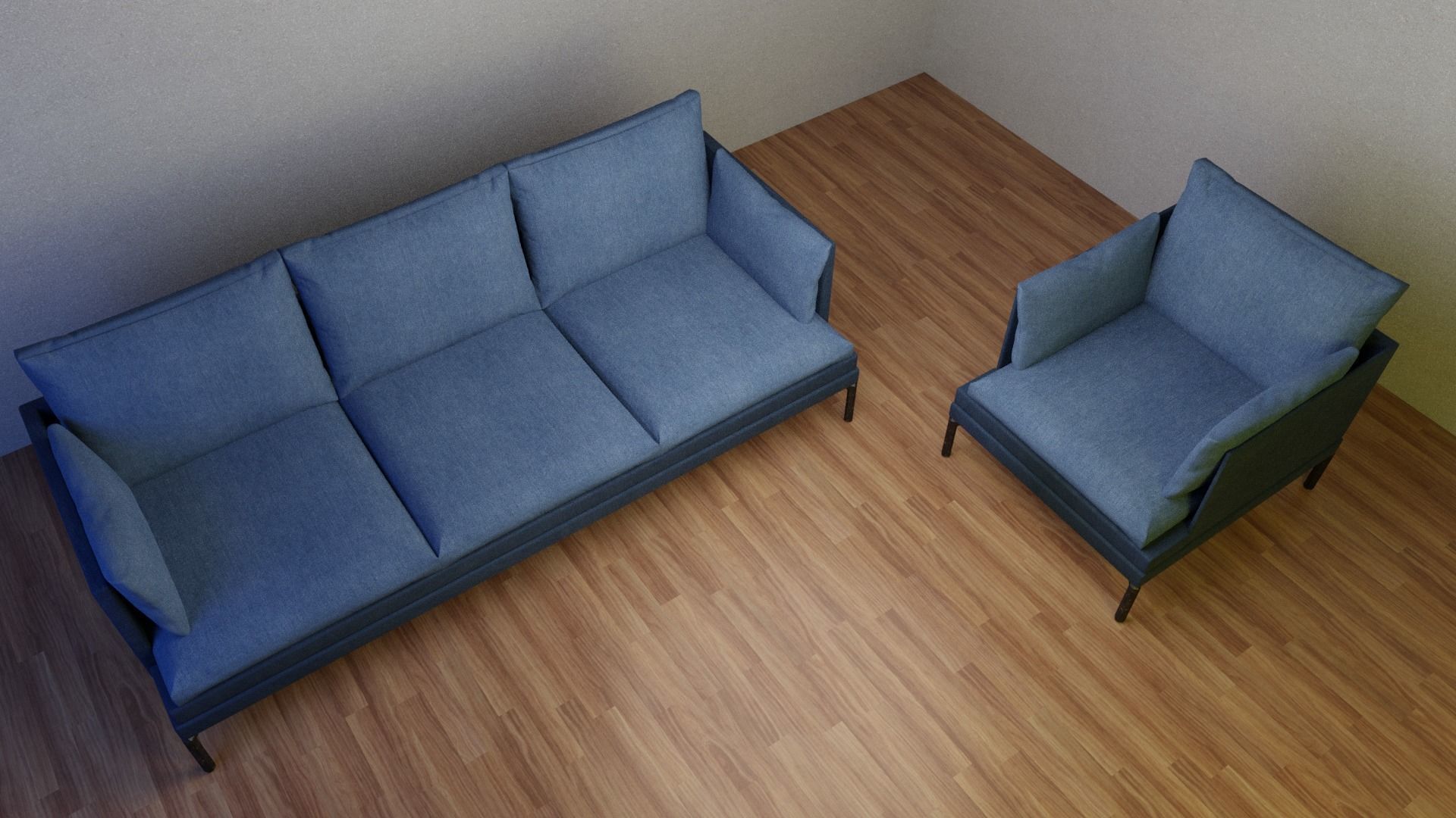 Modern Sofa 3D model_2