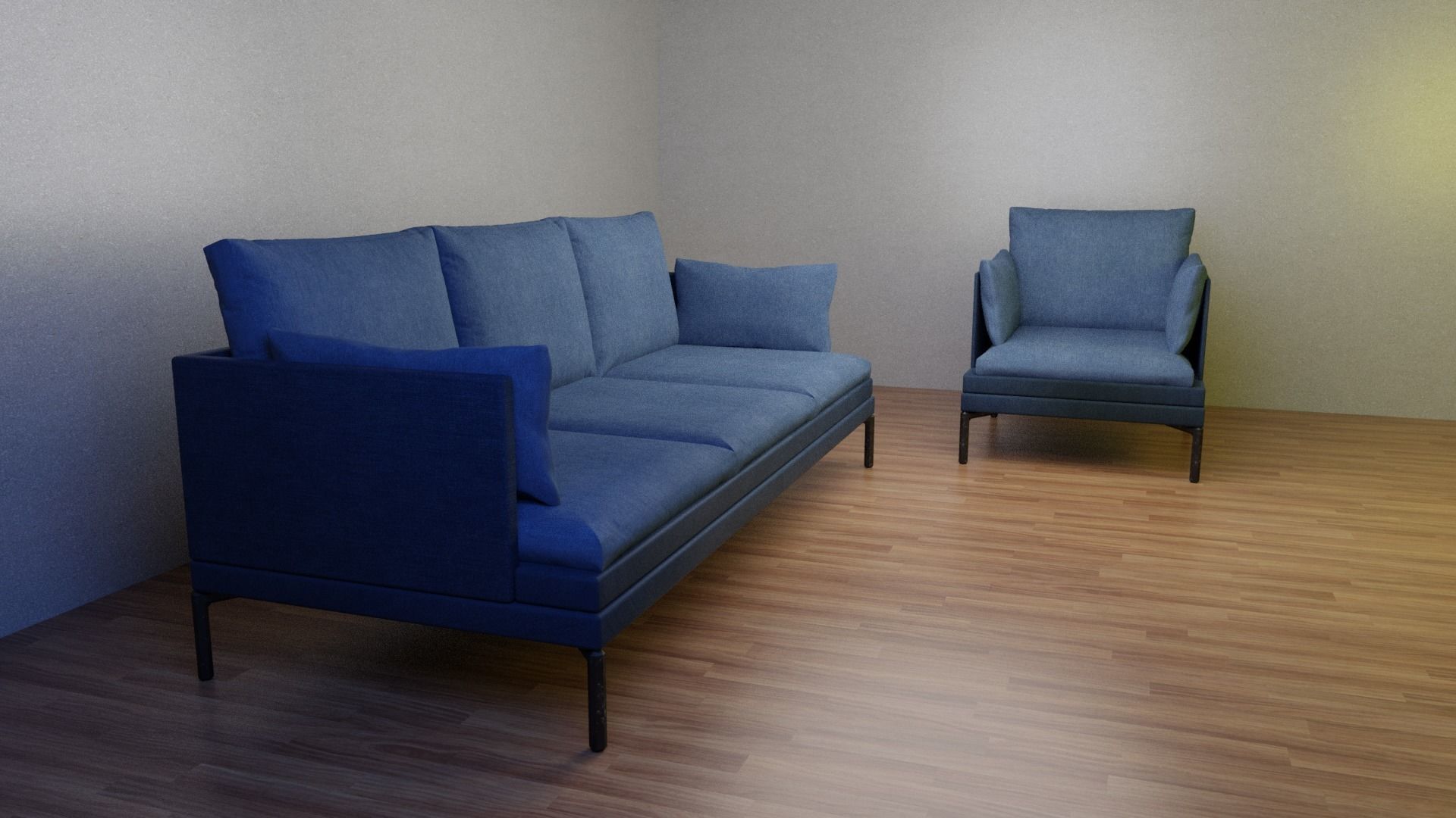Modern Sofa 3D model_1