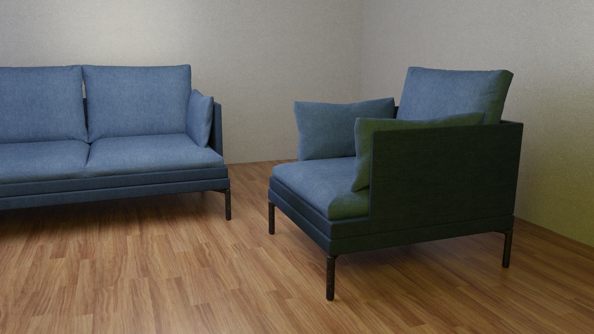 Modern Sofa 3D model_4