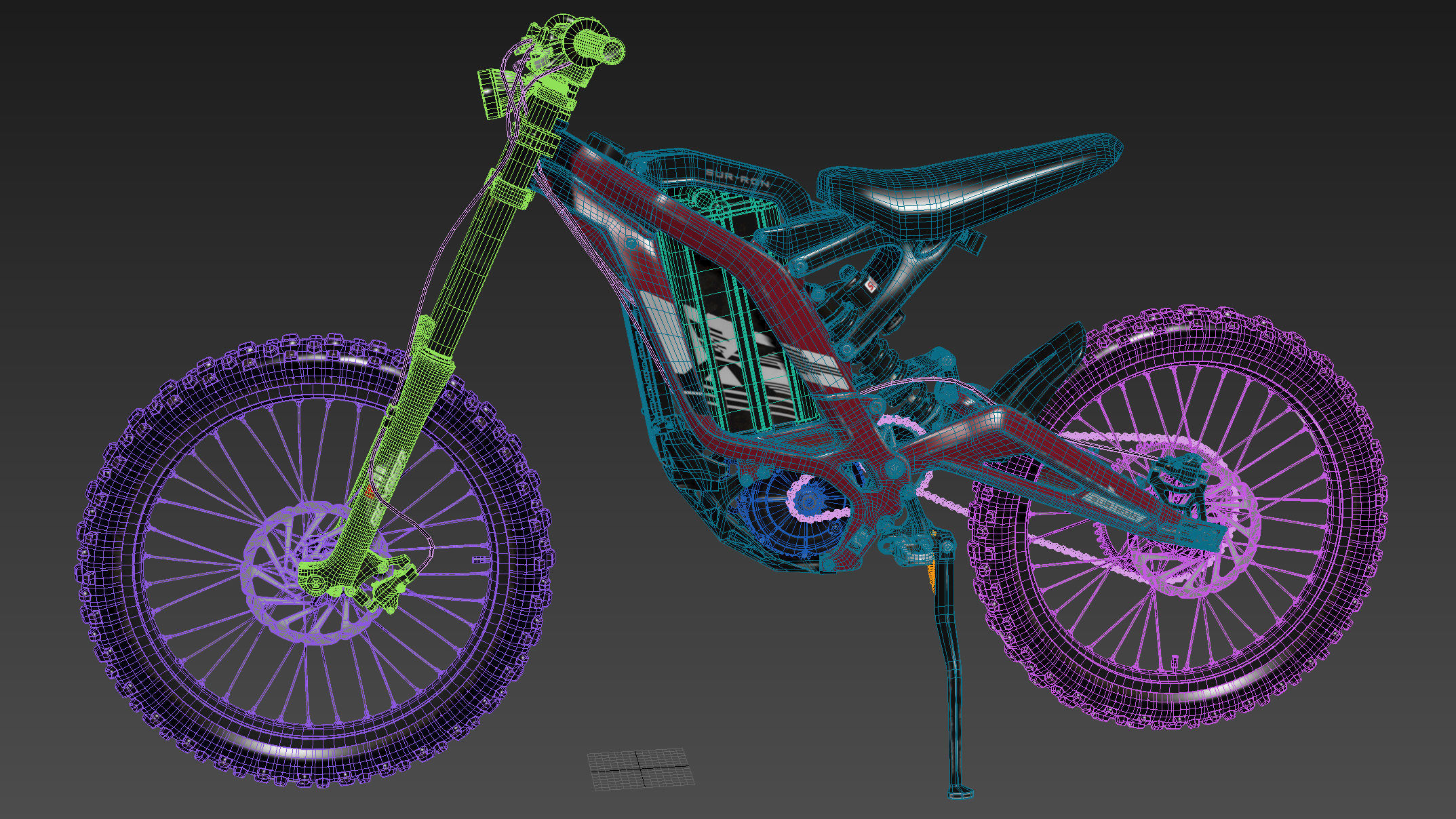 Electric bike Surron X 3D model_32