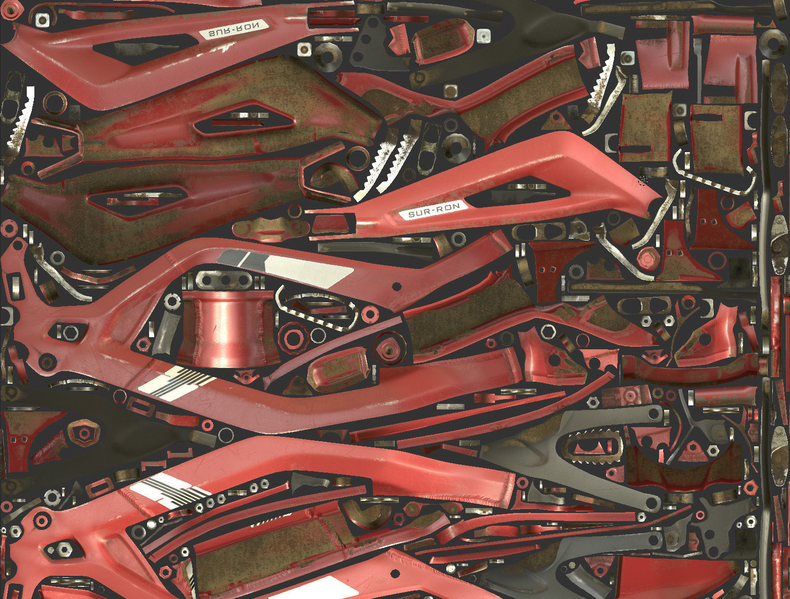 Electric bike Surron X 3D model_26