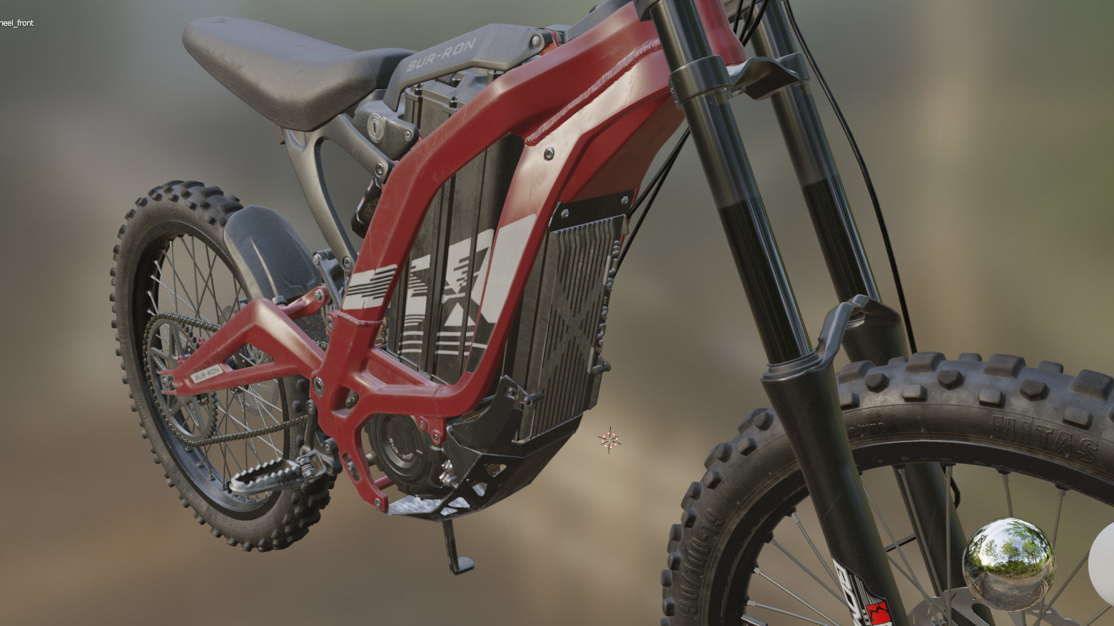 Electric bike Surron X 3D model_16