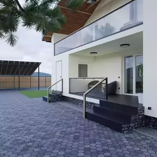 Interior Design compact modern house