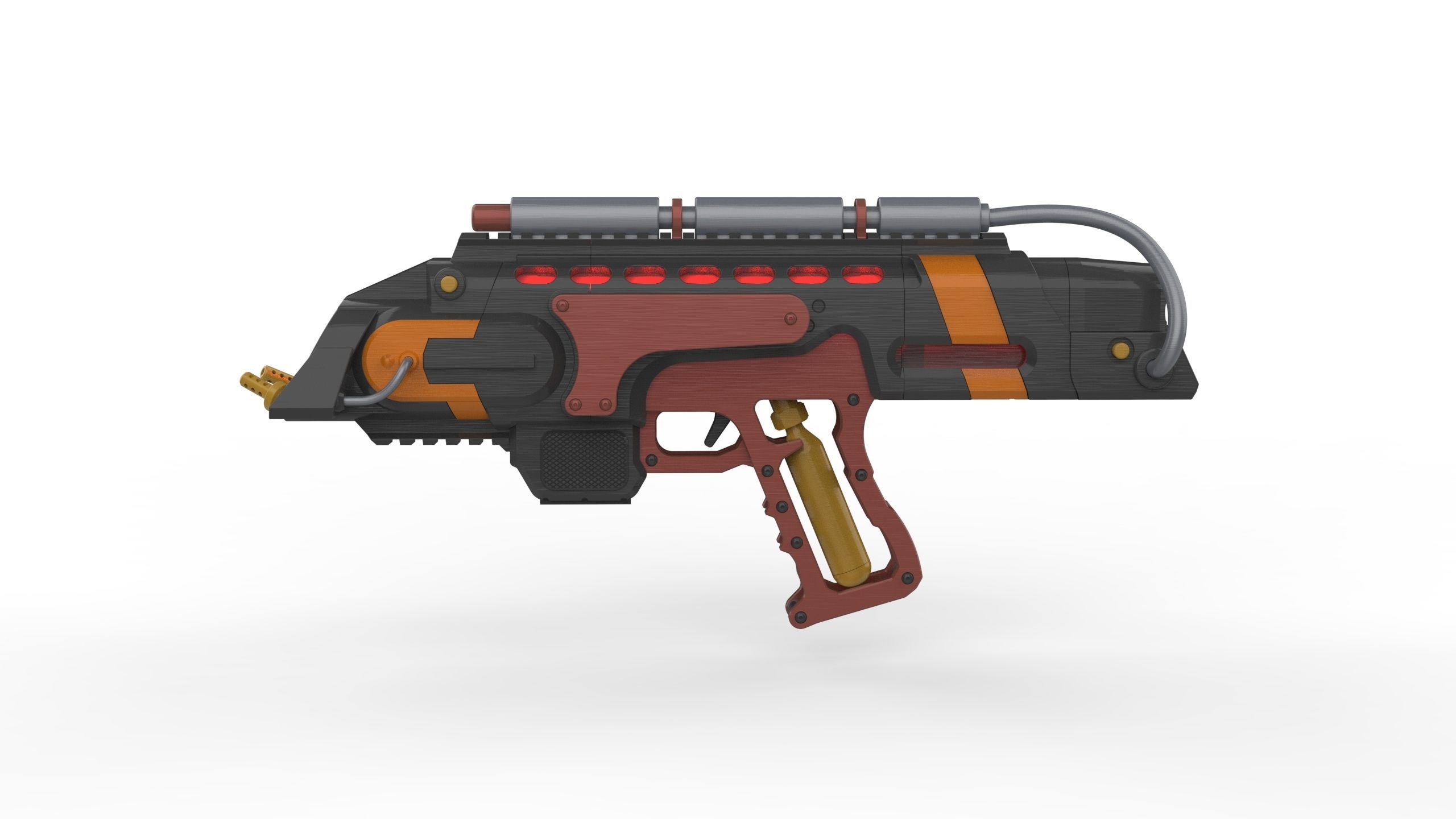 Flame Cannon - Legends Of Tomorrow - Printable 3d model - STL 3D print model_8