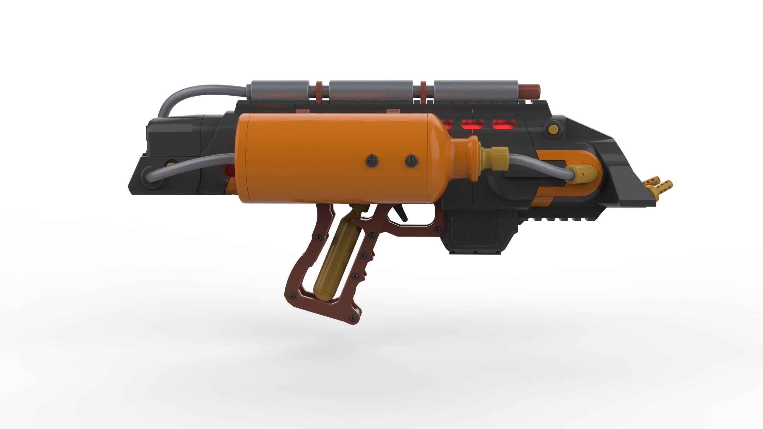 Flame Cannon - Legends Of Tomorrow - Printable 3d model - STL 3D print model_9
