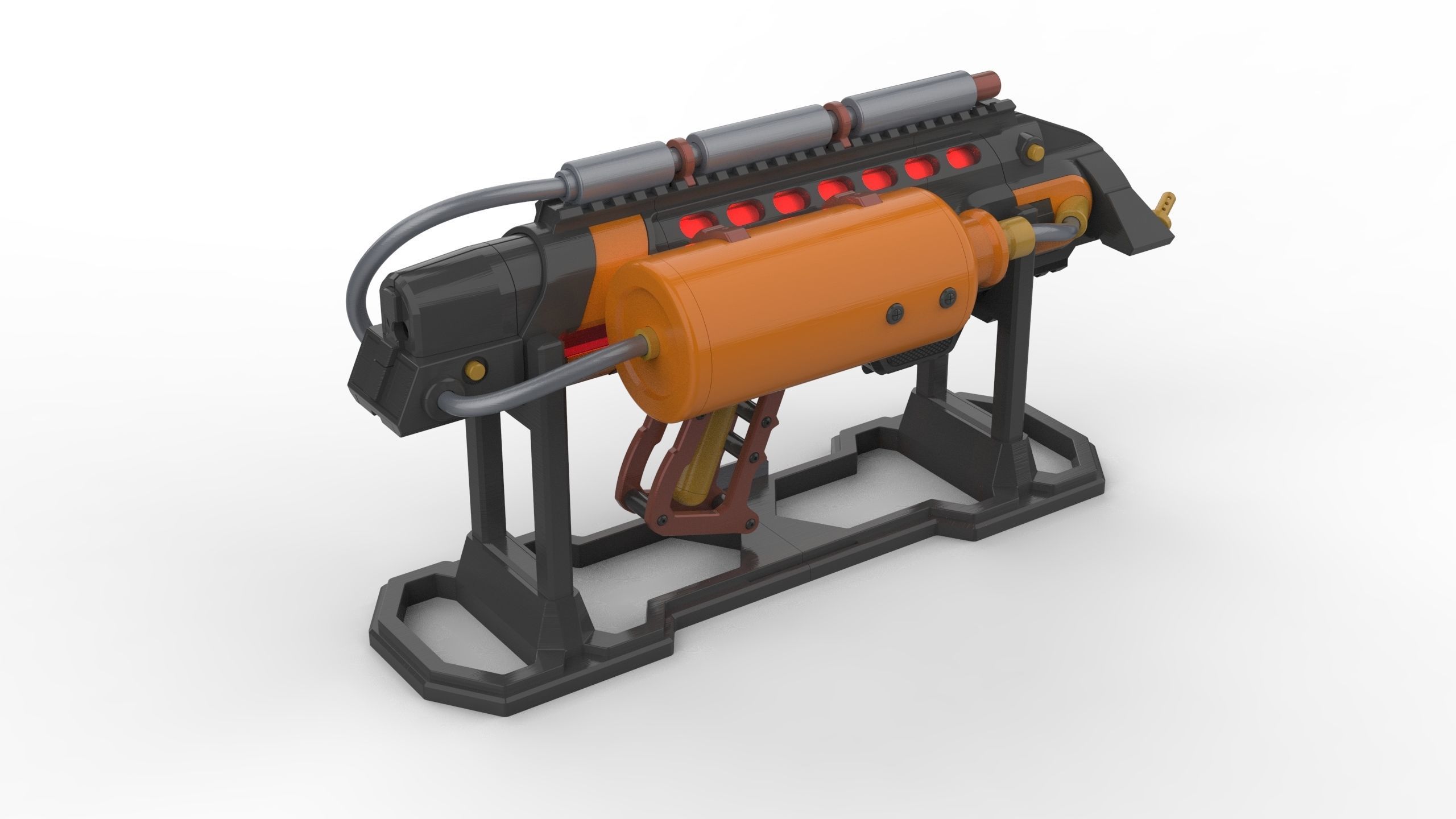 Flame Cannon - Legends Of Tomorrow - Printable 3d model - STL 3D print model_5