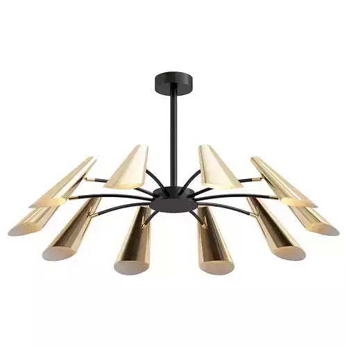 artesia modern chandelier - gold