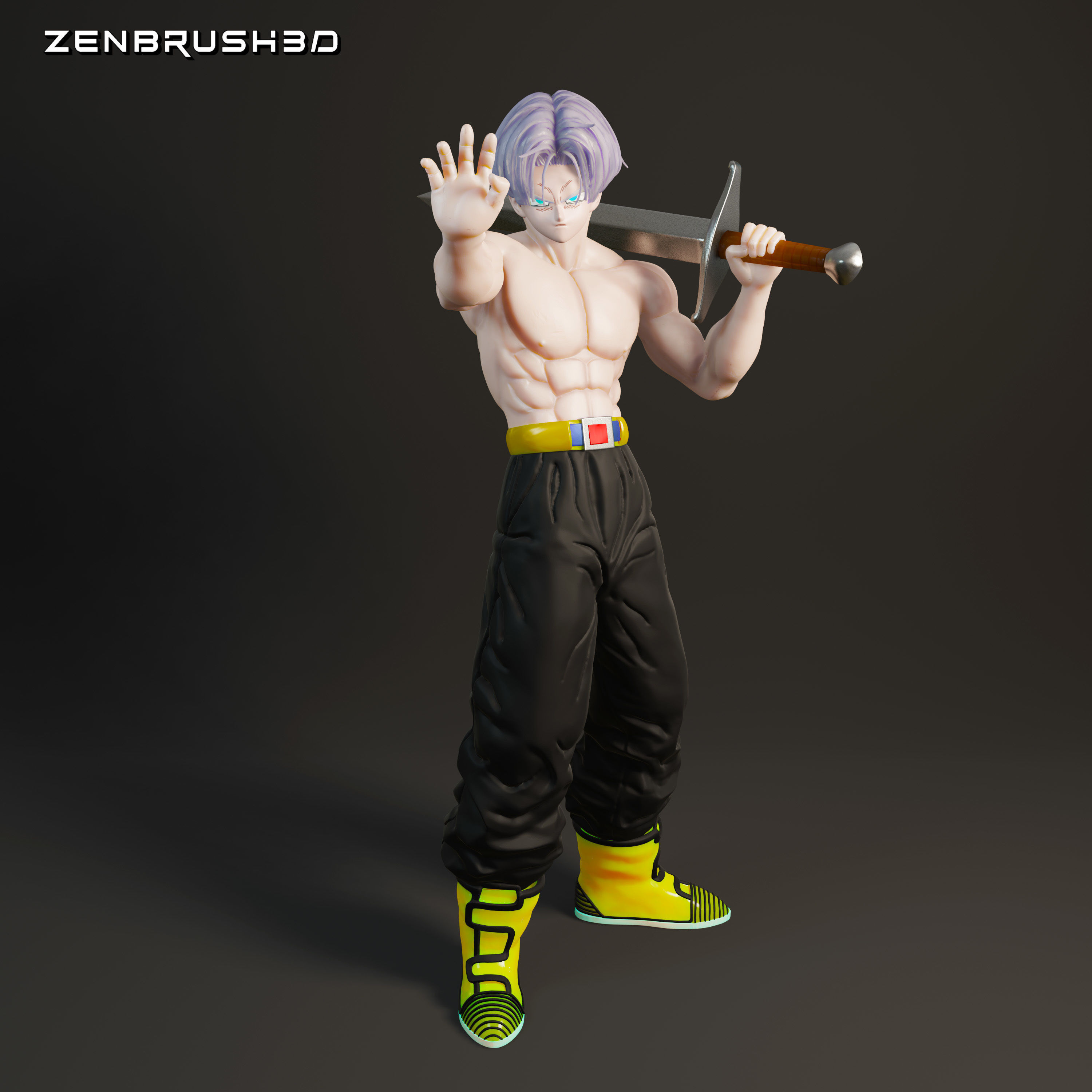 TRUNKS DEL FUTURO 3D print model_4