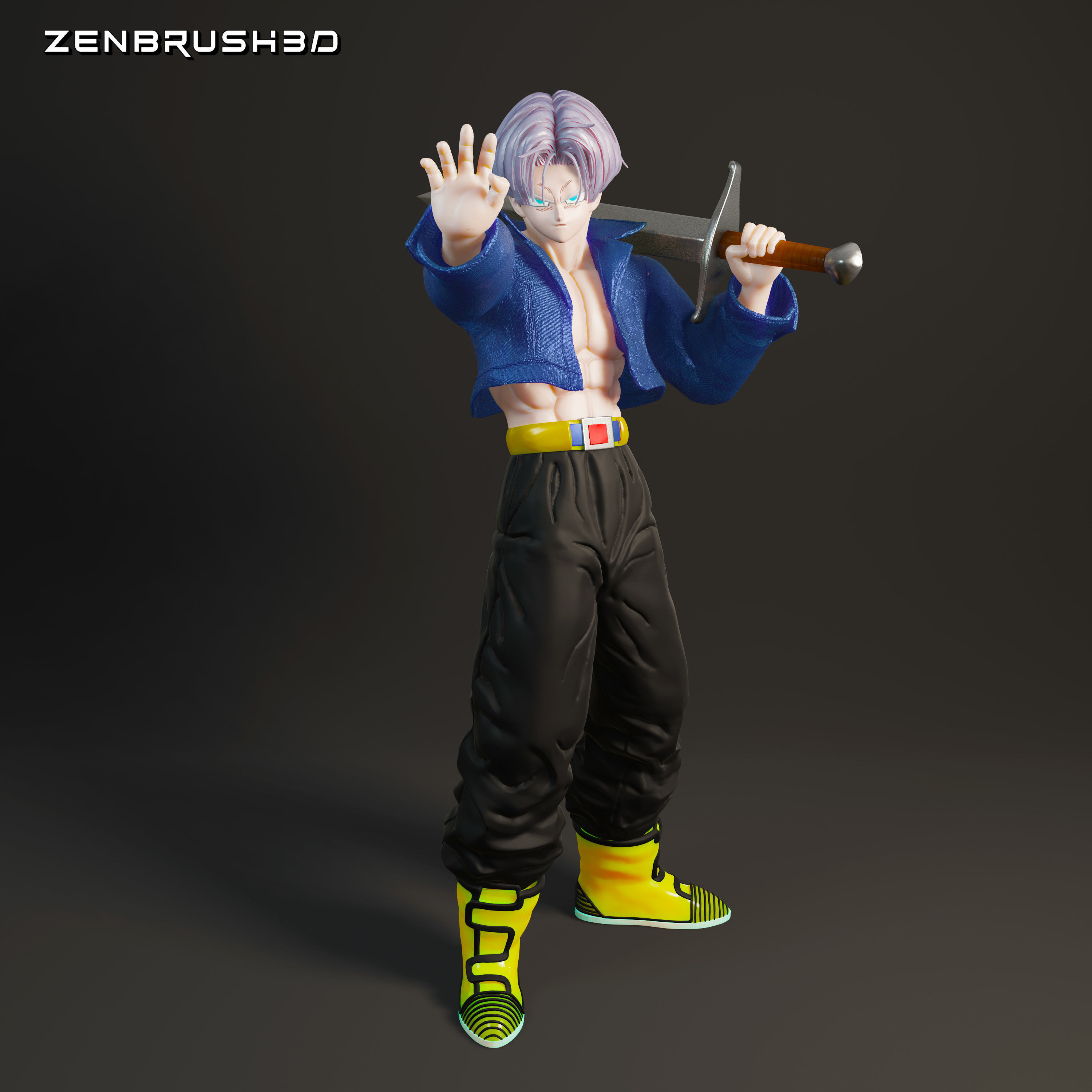 TRUNKS DEL FUTURO 3D print model_1
