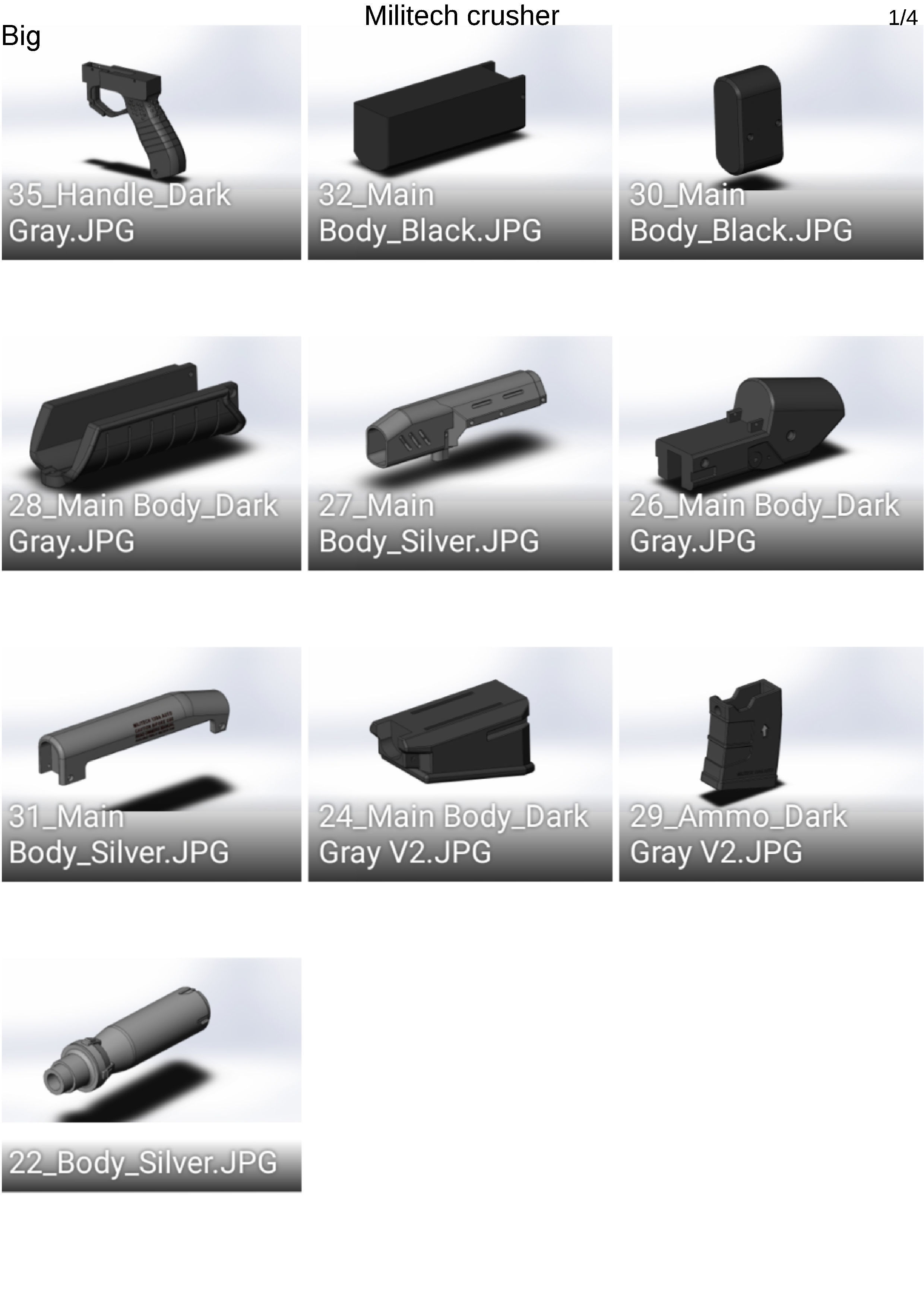 Militech Crasher - Cyberpunk 2077 - Printable 3d model - STL 3D print model_24