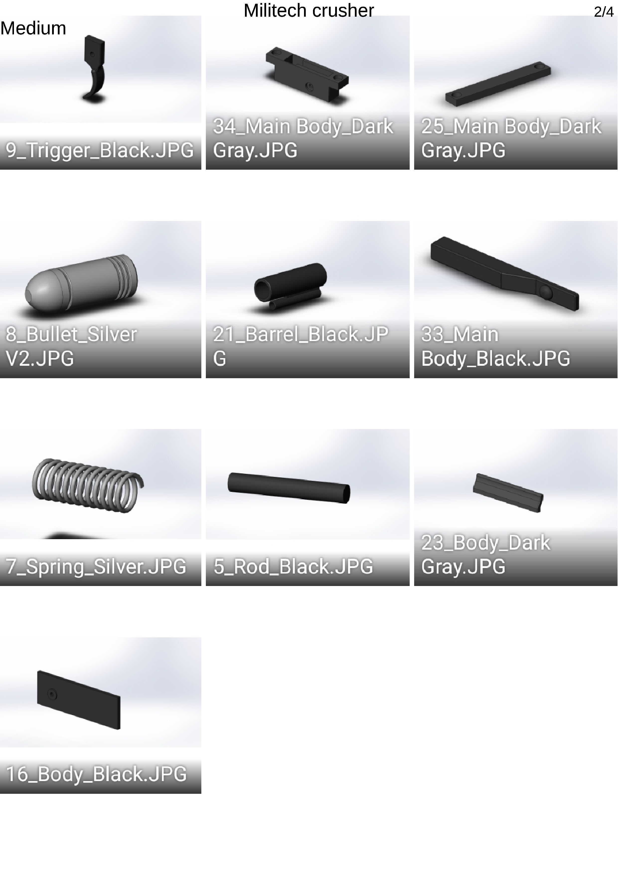 Militech Crasher - Cyberpunk 2077 - Printable 3d model - STL 3D print model_25