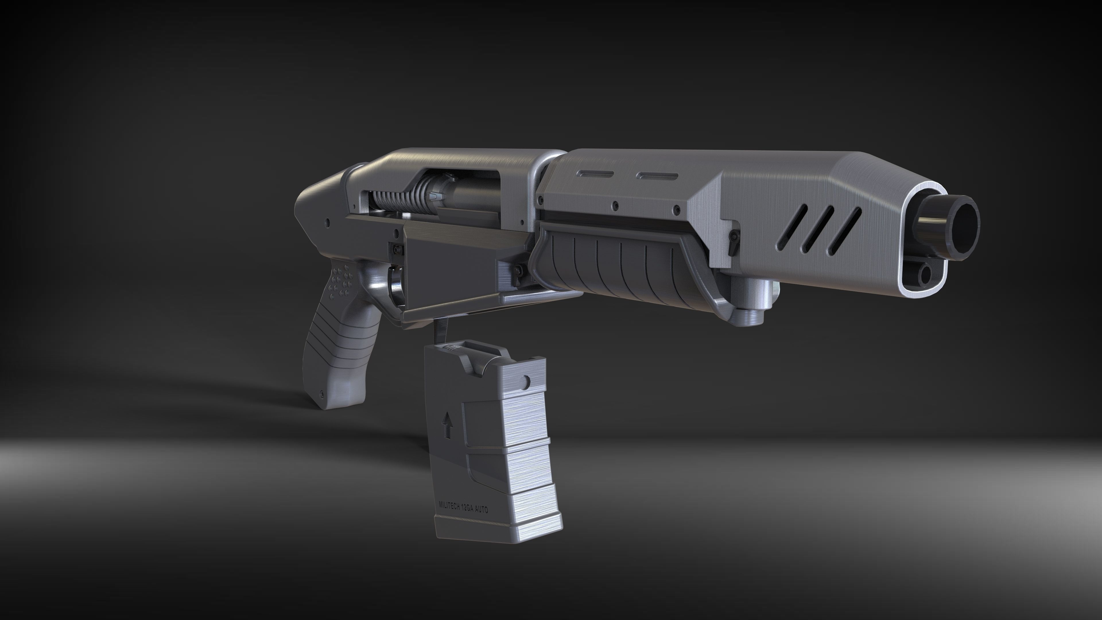 Militech Crasher - Cyberpunk 2077 - Printable 3d model - STL 3D print model_19