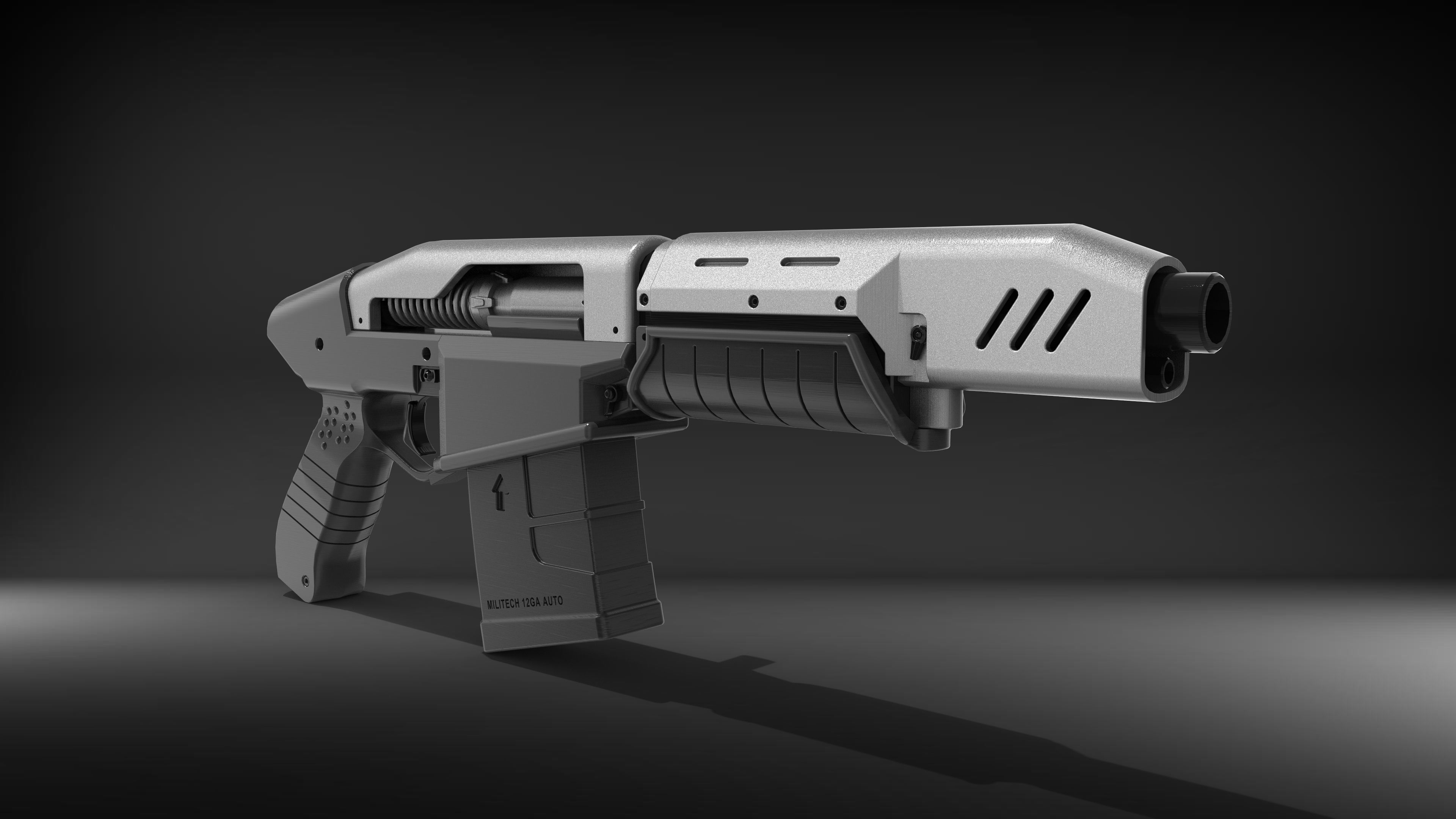 Militech Crasher - Cyberpunk 2077 - Printable 3d model - STL 3D print model_12