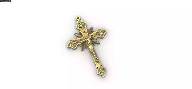 cross gold pendant