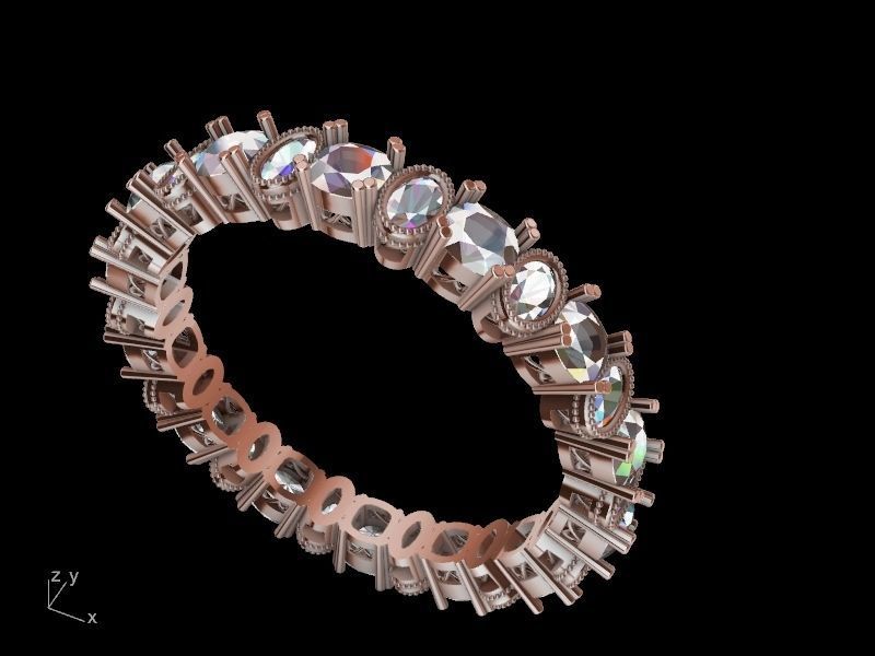 oval cushion eternity ring stl verified 3D print model_9
