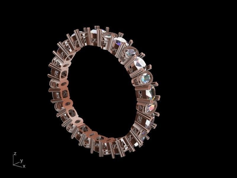 oval cushion eternity ring stl verified 3D print model_6