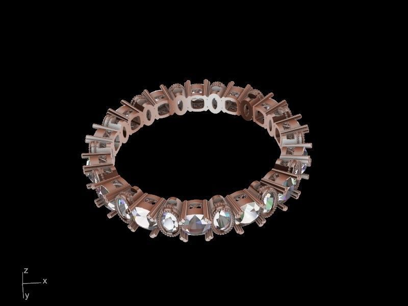 oval cushion eternity ring stl verified 3D print model_11