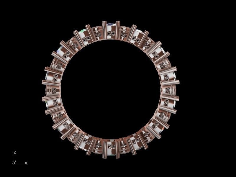 oval cushion eternity ring stl verified 3D print model_5