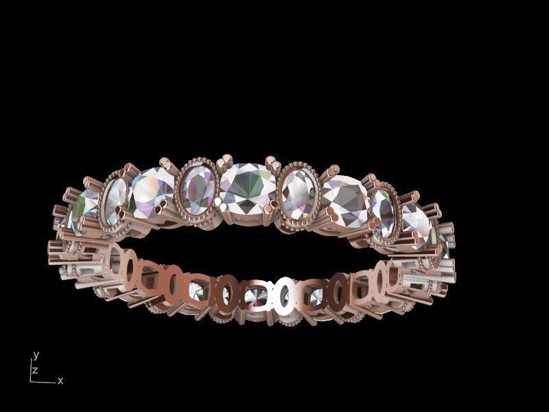 oval cushion eternity ring stl verified 3D print model_4