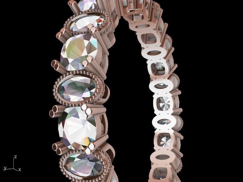 oval cushion eternity ring stl verified 3D print model_10