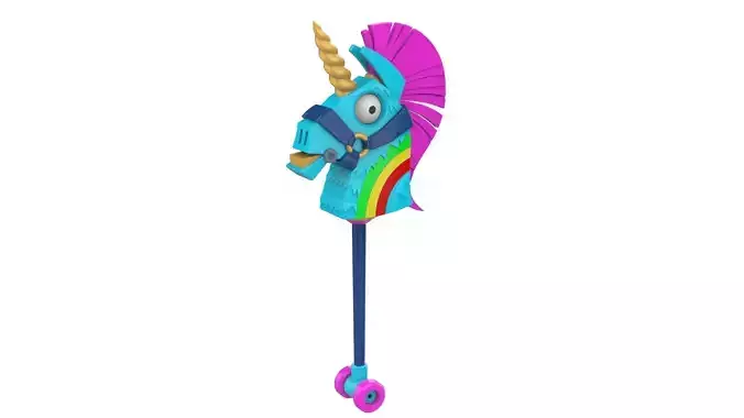 Rainbow Smash Unicorn - Fortnite - Printable 3d model - STL 3D print model