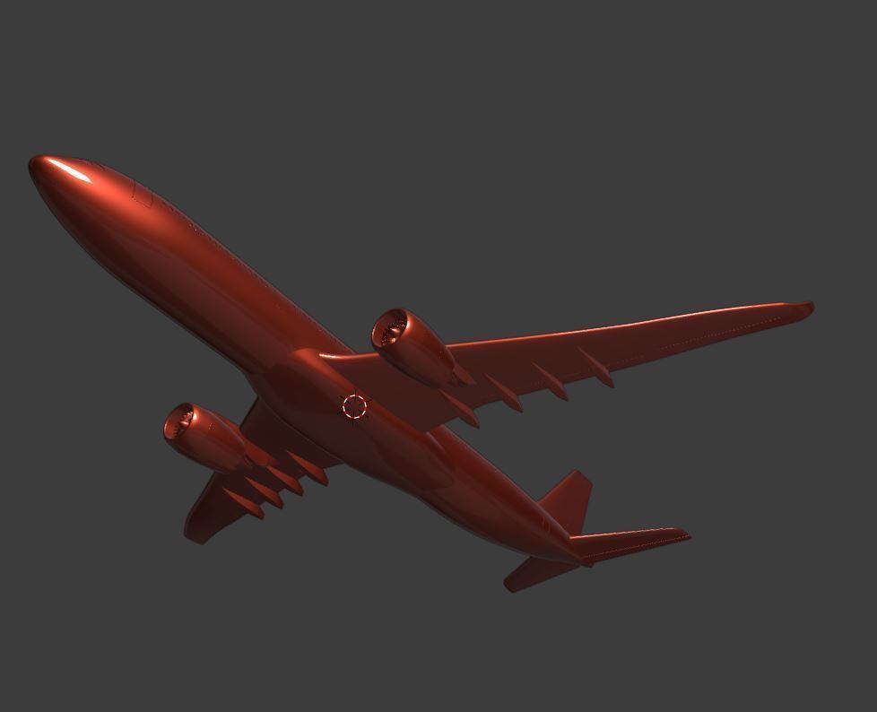 Airbus A330neo ready for 3D printing 3D print model_3