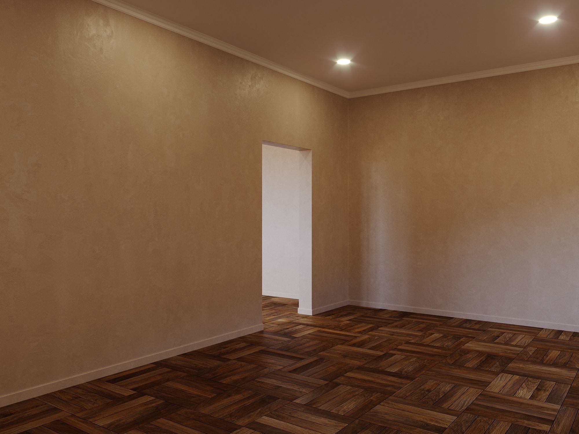 Empty interior 3D model_4