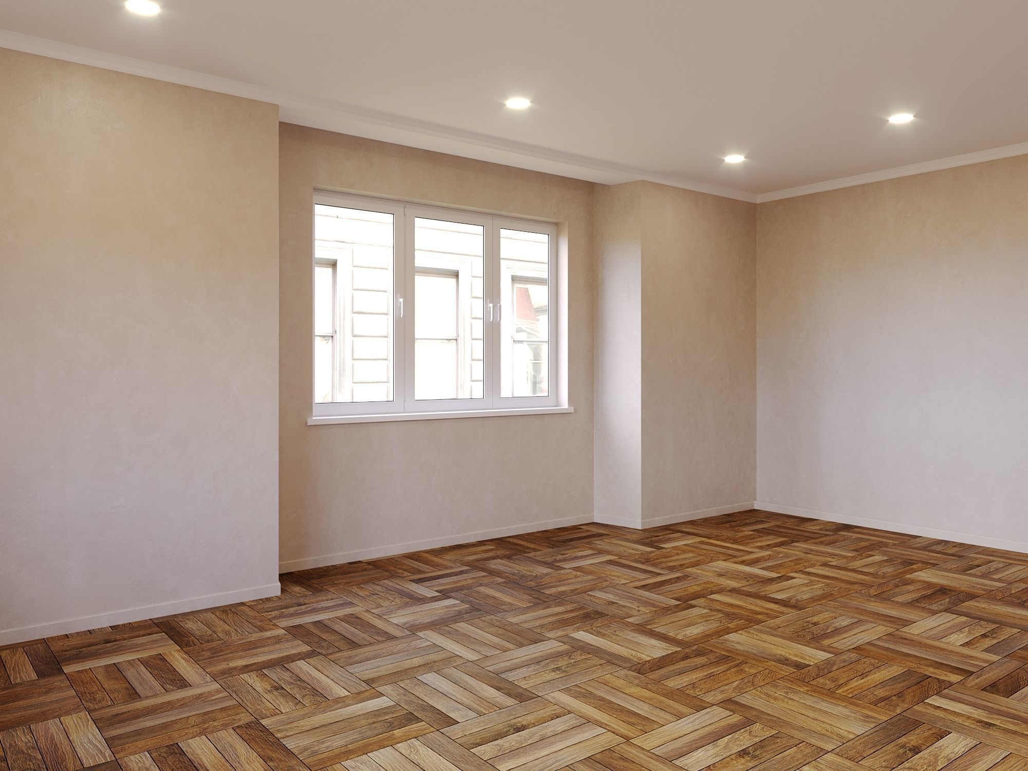 Empty interior 3D model_1