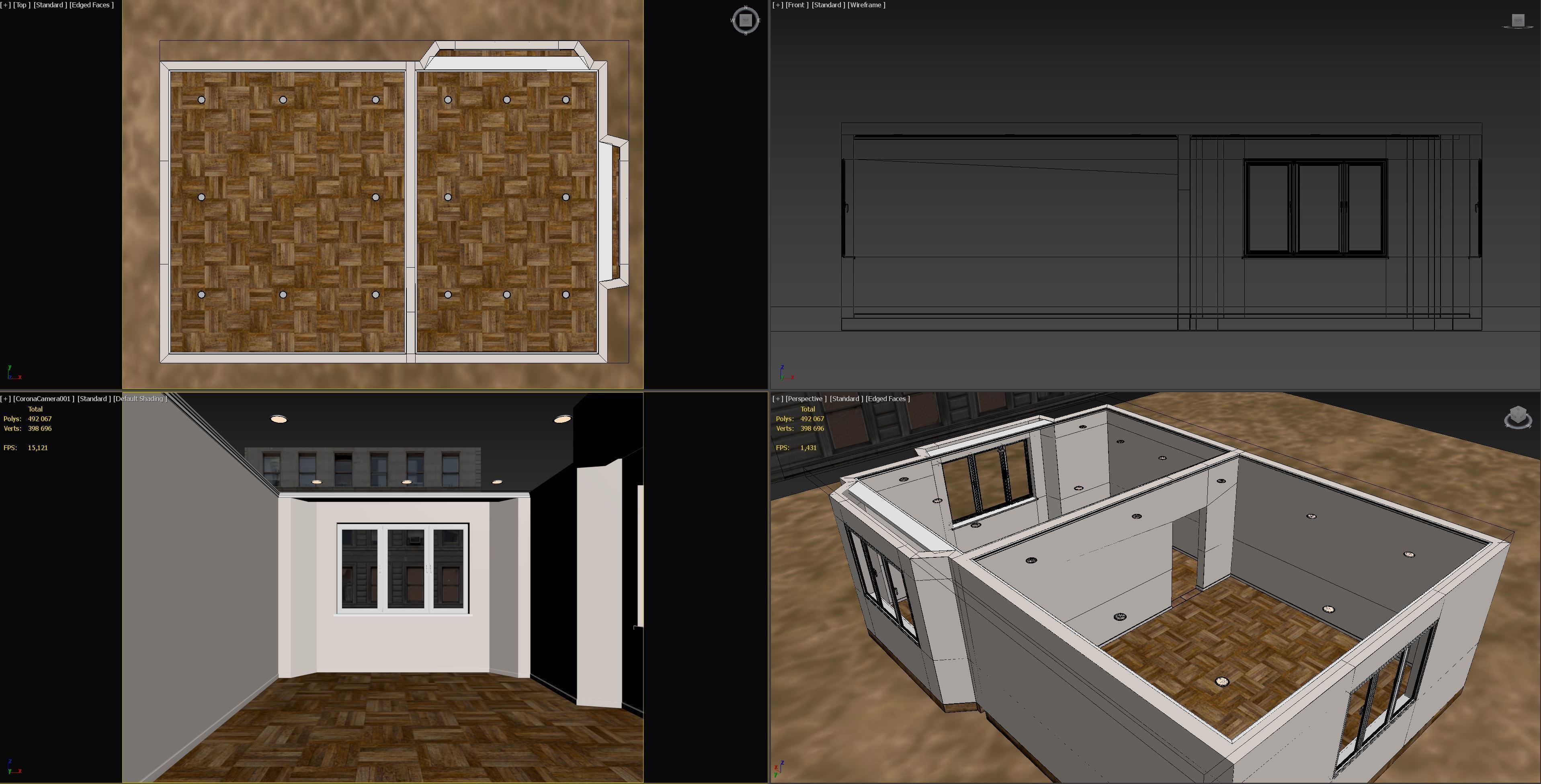 Empty interior 3D model_6