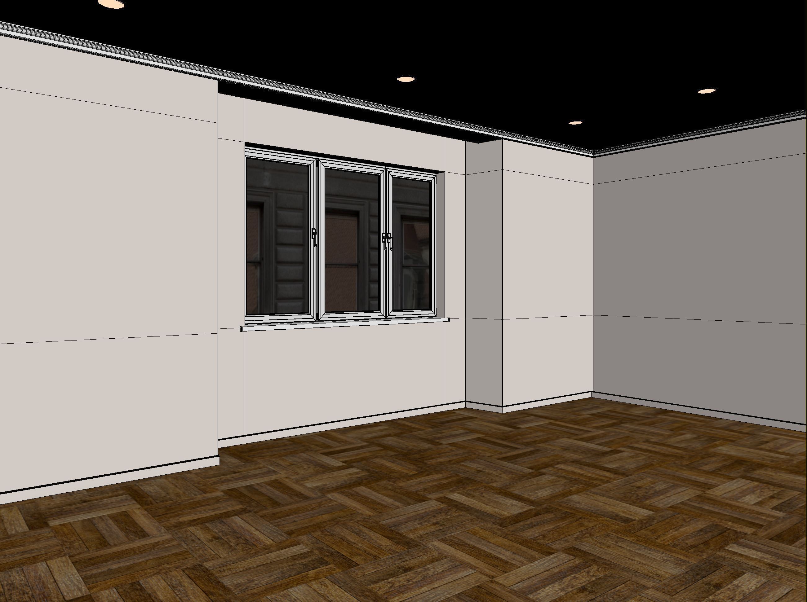 Empty interior 3D model_11