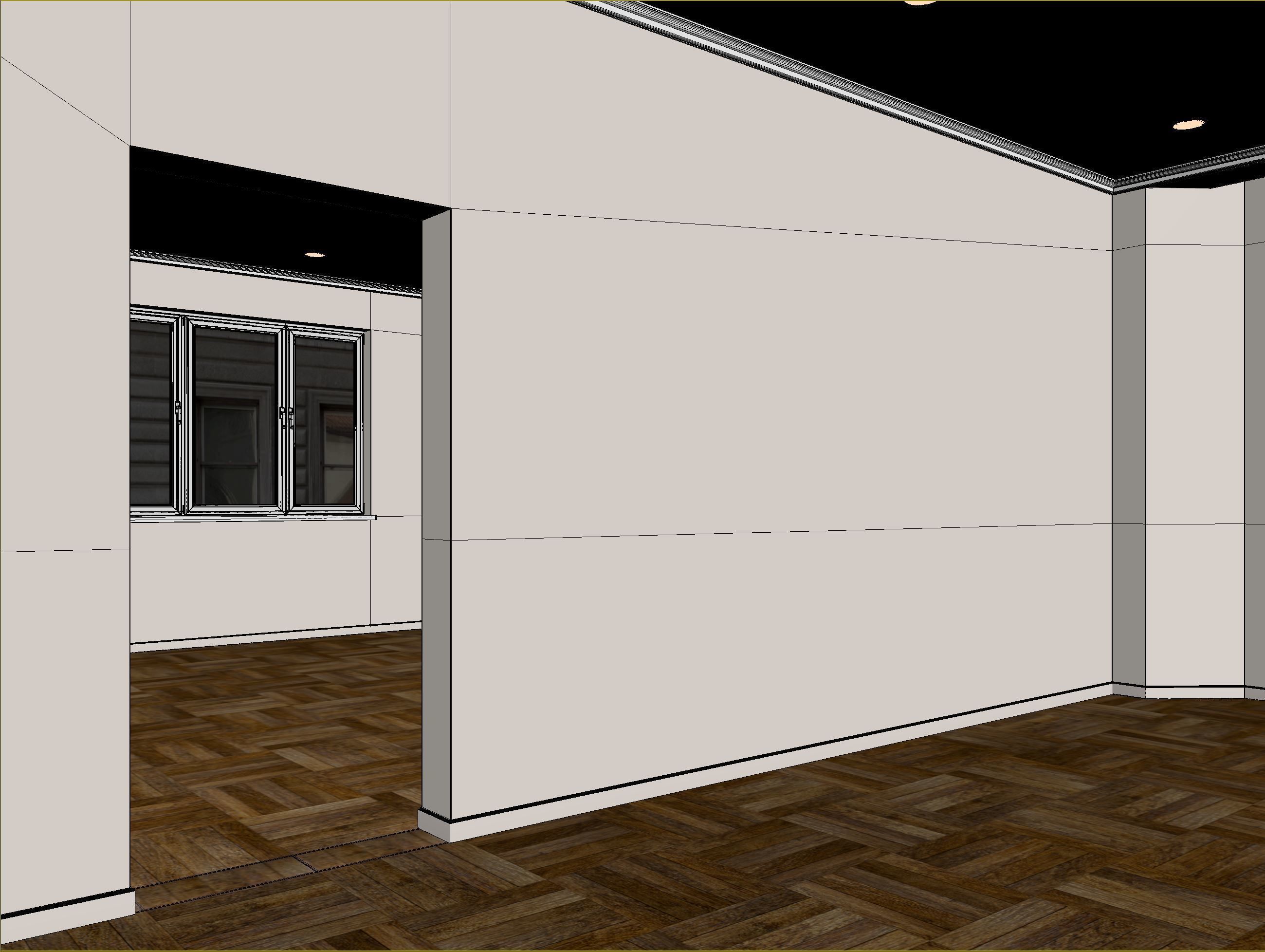 Empty interior 3D model_9