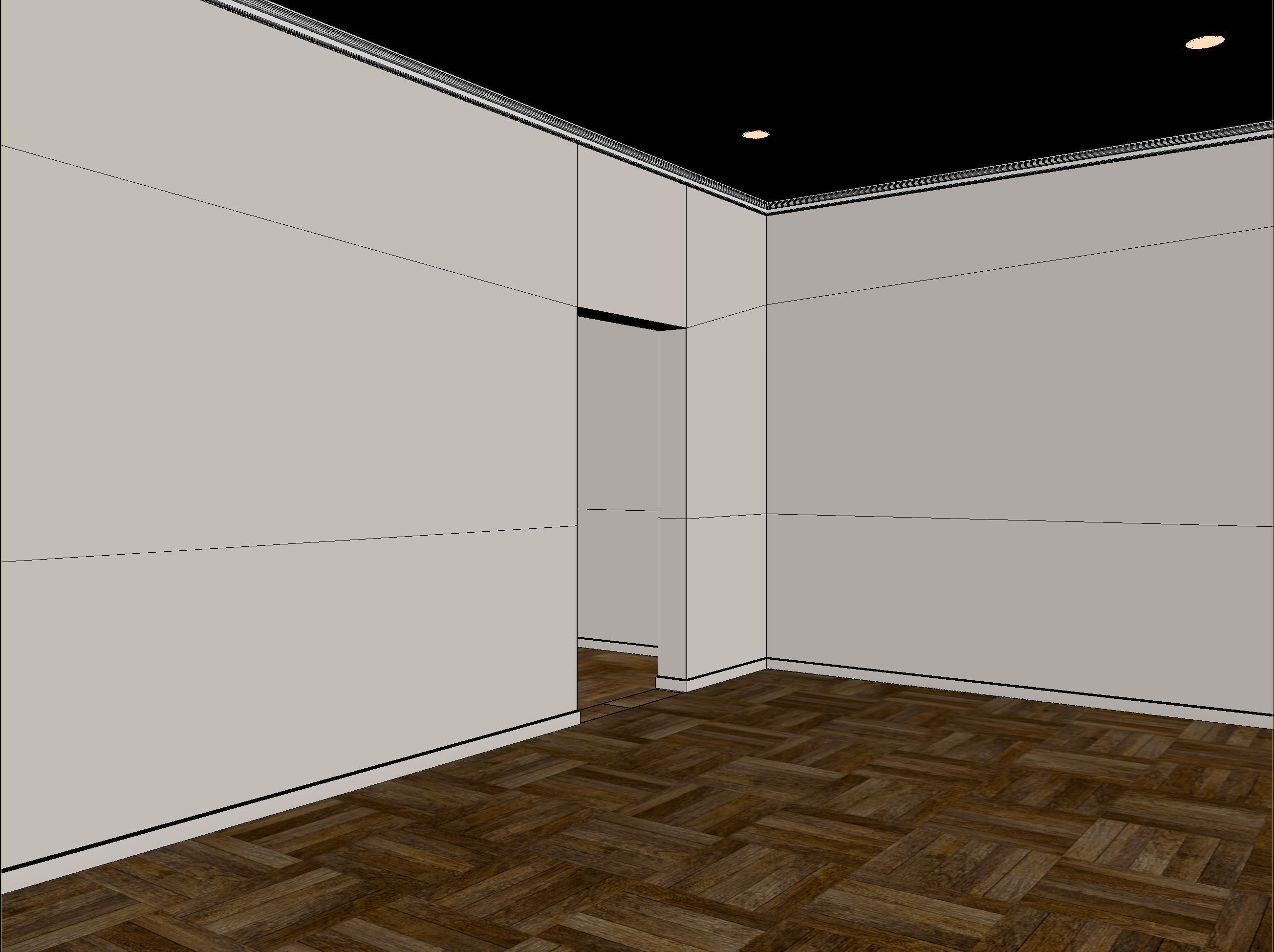 Empty interior 3D model_8