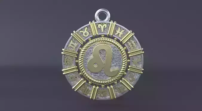 Zodiac symbol LEO  3D print model 3D print model