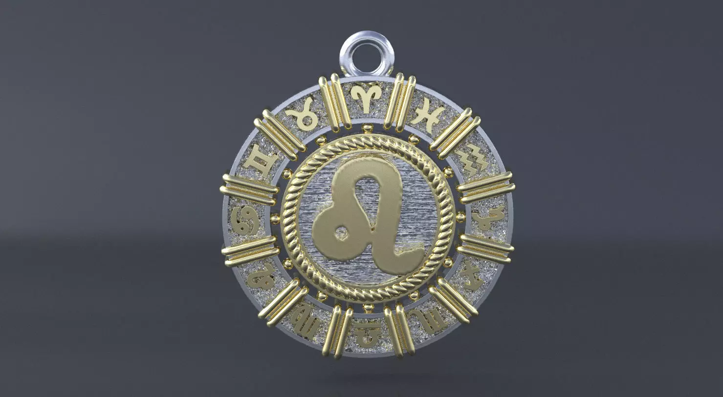 Zodiac symbol LEO  3D print model 3D print model_0