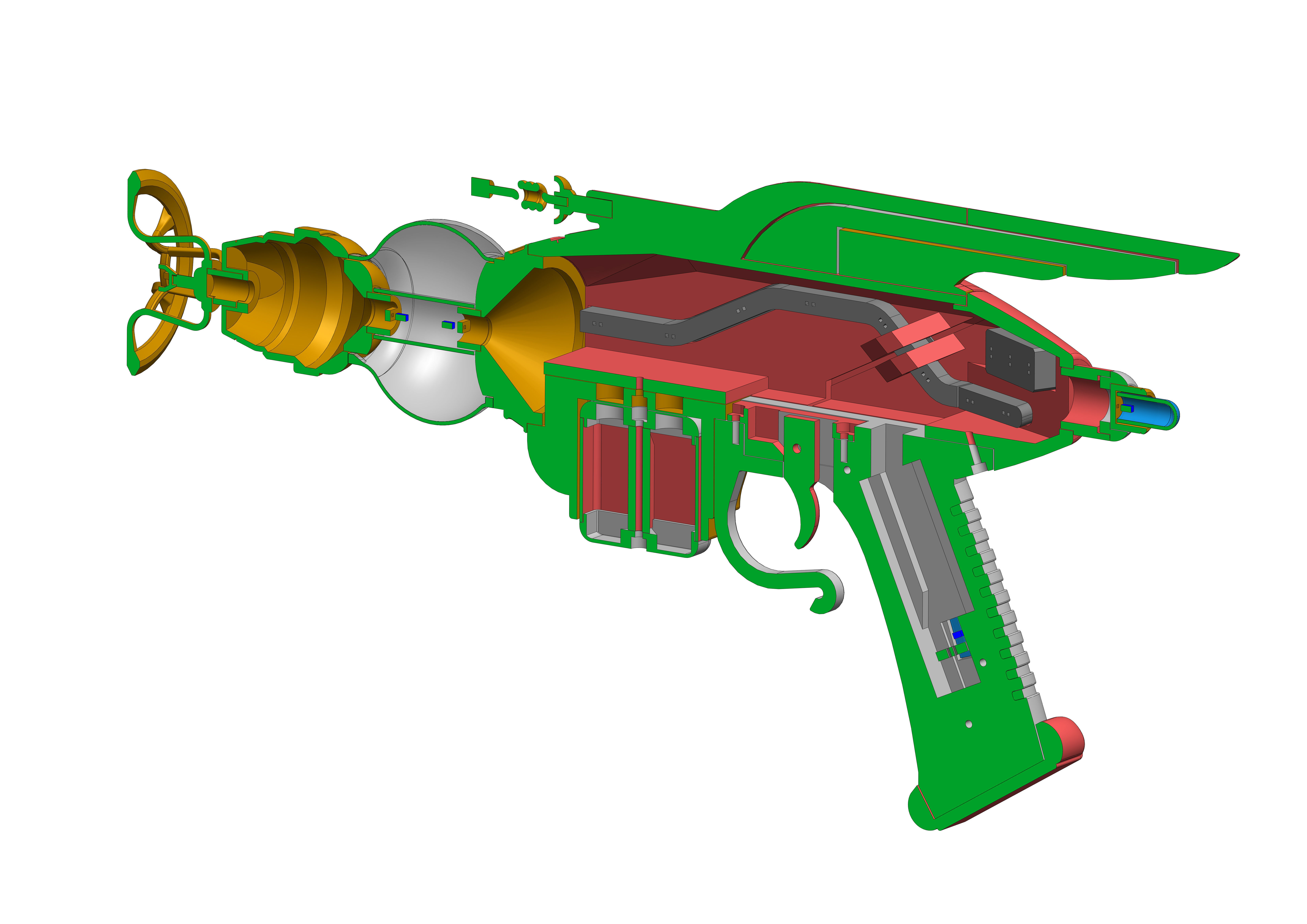 Shrink Ray Blaster - Outer Worlds -  3d model - STL 3D print model_13