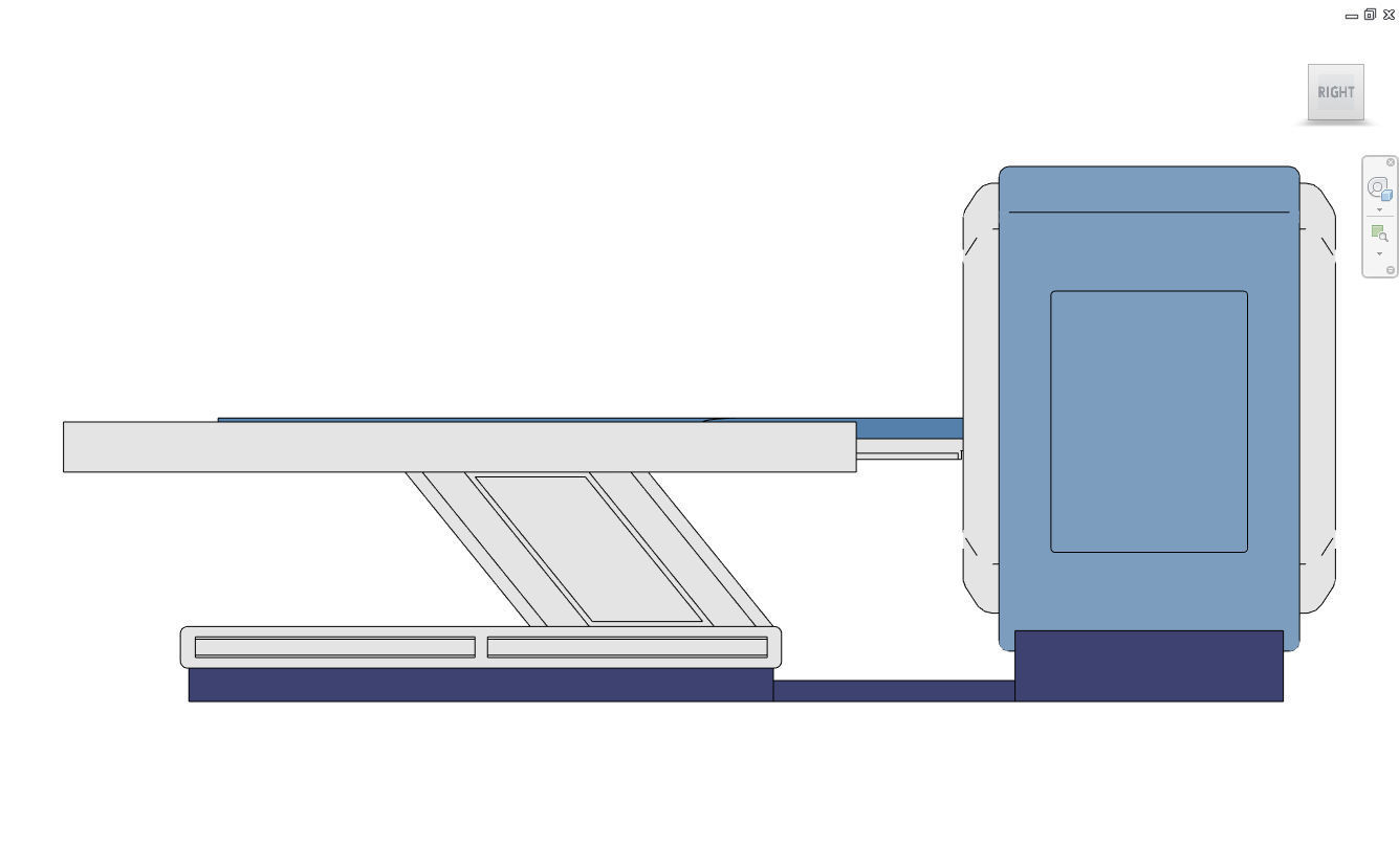 MRI scanner - Medical Equipment - Parametric Revit family Low-poly 3D model_2