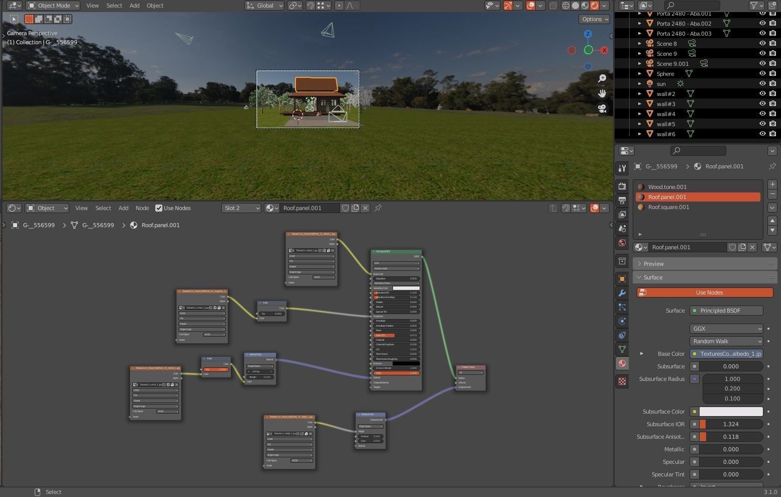 Tropical small house - 1 3D model_7