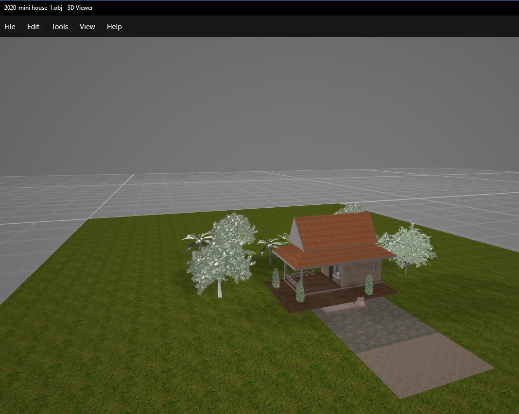 Tropical small house - 1 3D model_9