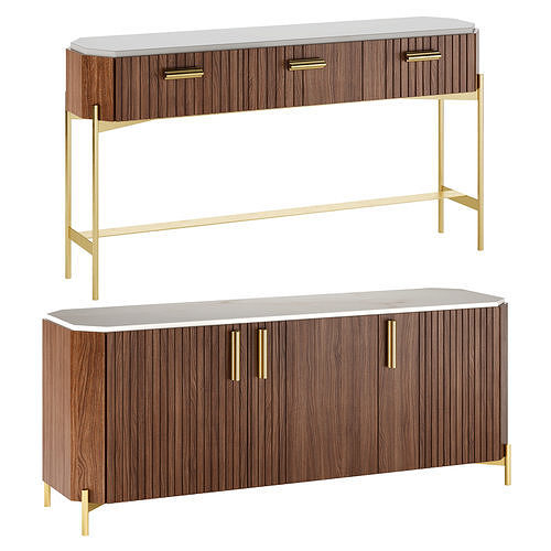 Malcolm Sideboard by Mambo Unlimited Ideas 3D model