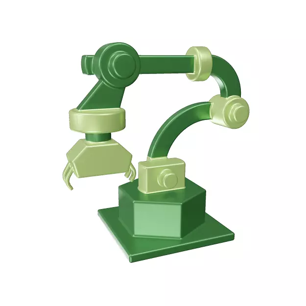 Fabulous Robot Arm Toy Low-poly 3D model_0